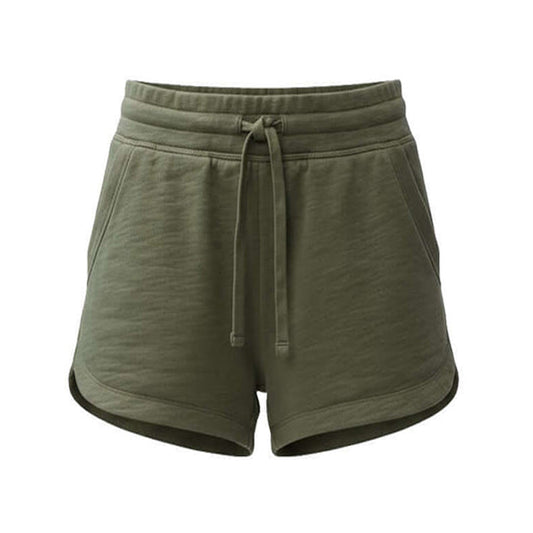 Olive Green Women Lounge Shorts with Drawstring