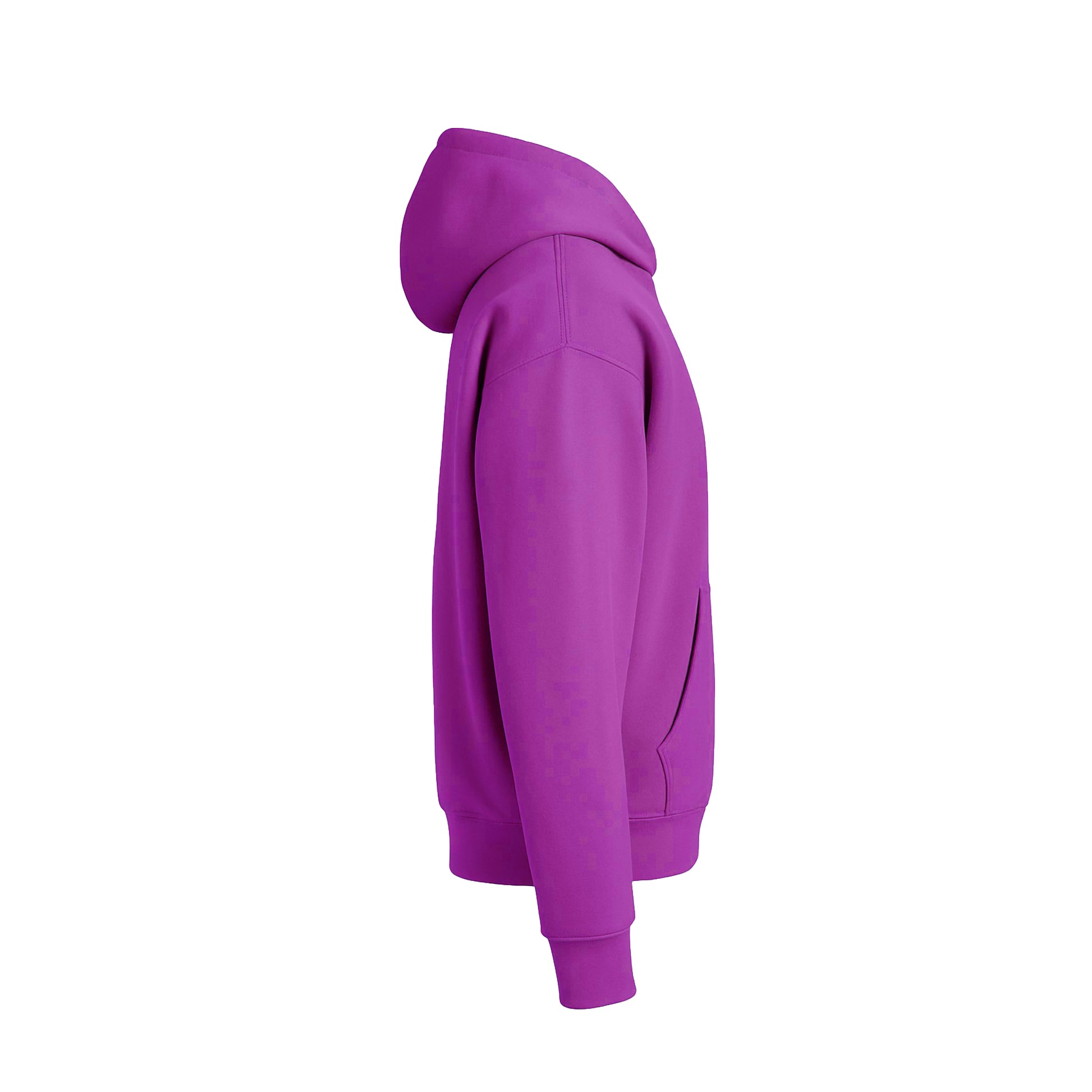 Purple hoodie on a white background