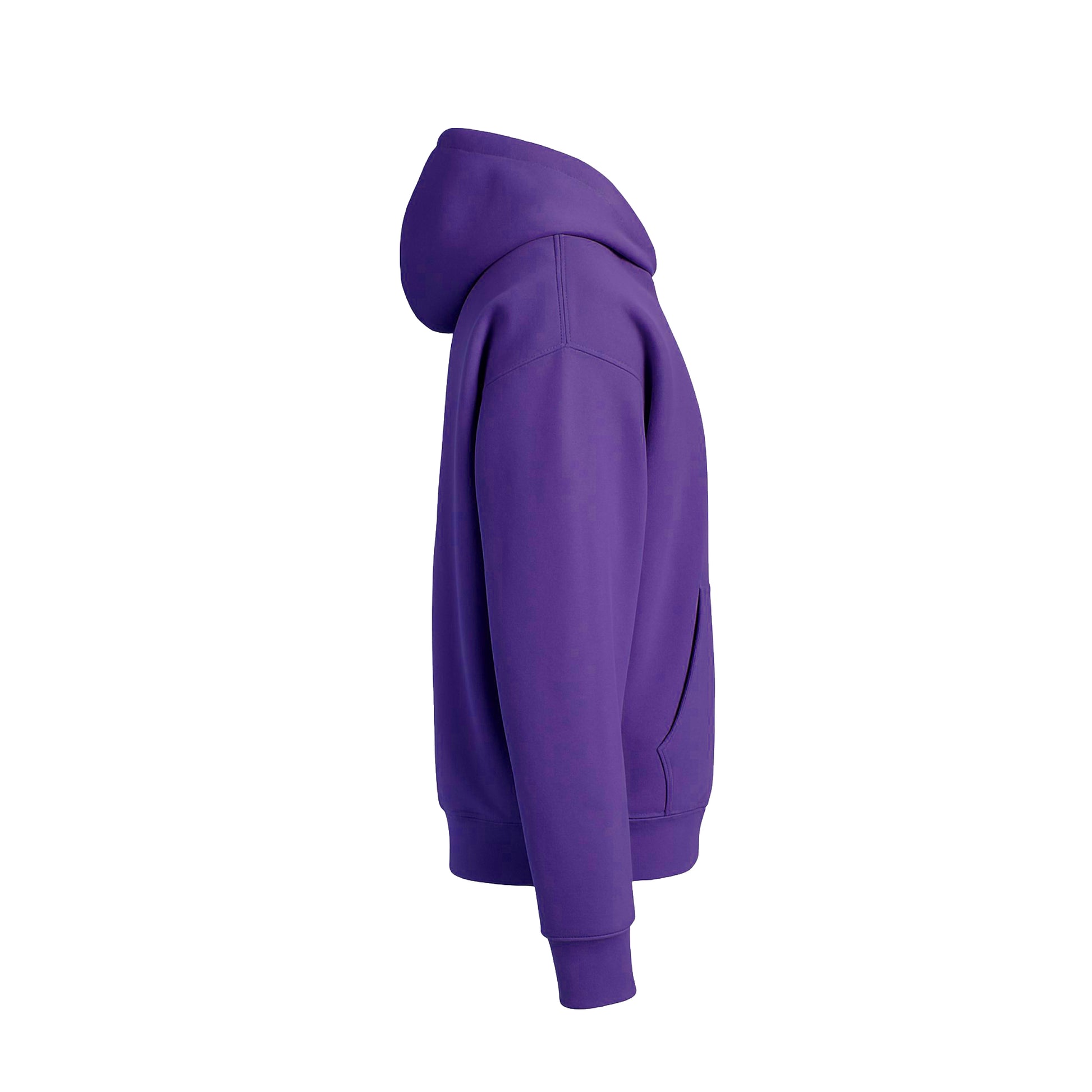 Purple hoodie on a white background