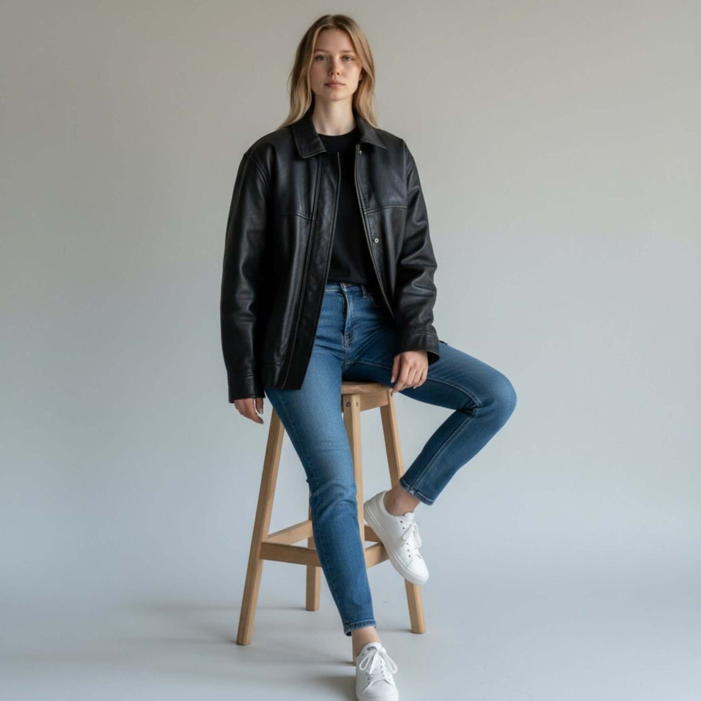  Women's Bold & Timeless Vintage Leather Bomber Jacket