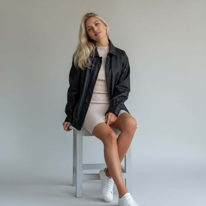  Women's Bold & Timeless Vintage Leather Bomber Jacket