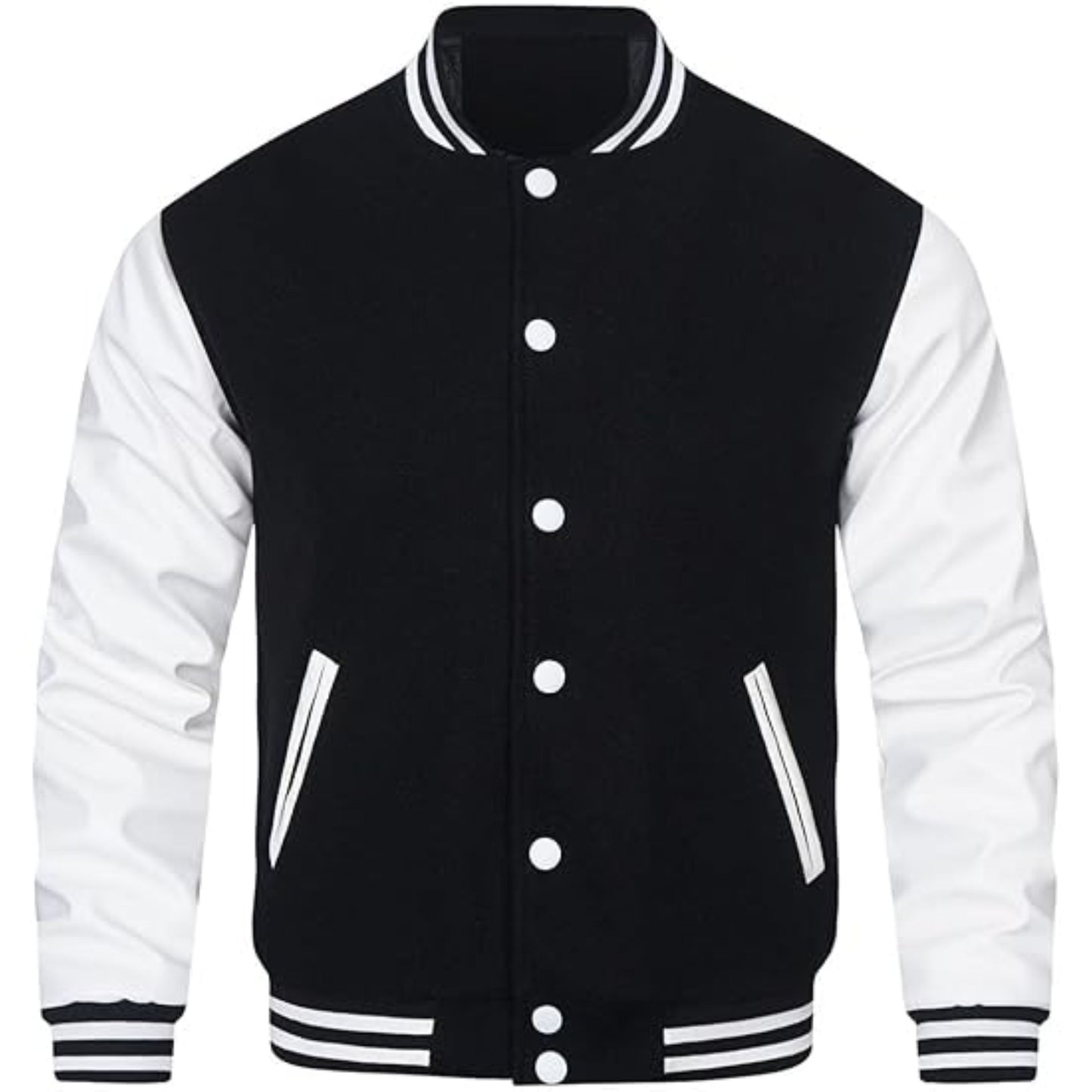 Lettermen Varsity Jacket – Leather Sleeve Letterman Baseball Style