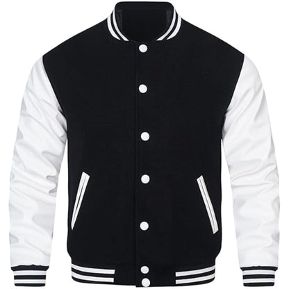 Lettermen Varsity Jacket – Leather Sleeve Letterman Baseball Style