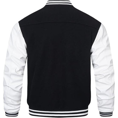 Lettermen Varsity Jacket – Leather Sleeve Letterman Baseball Style