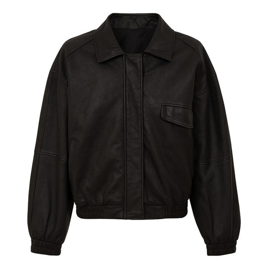 The Ultimate 90s Oversized Leather Jacket
