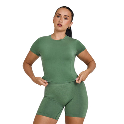 Mid-Length Comfort Short Sleeve T-Shirt